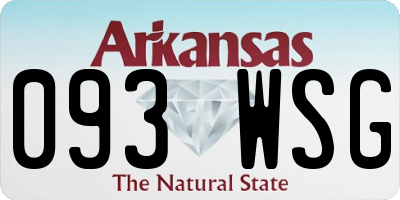 AR license plate 093WSG