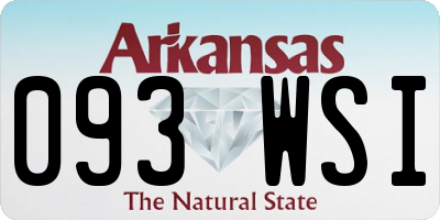 AR license plate 093WSI