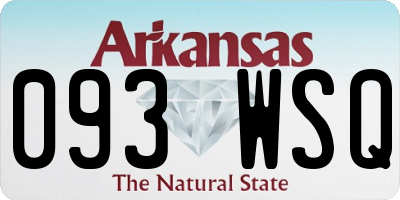 AR license plate 093WSQ