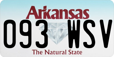 AR license plate 093WSV