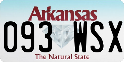 AR license plate 093WSX
