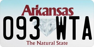 AR license plate 093WTA