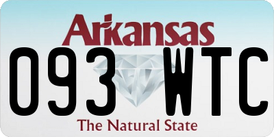 AR license plate 093WTC