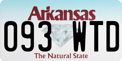 AR license plate 093WTD