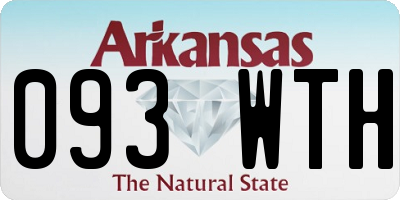 AR license plate 093WTH