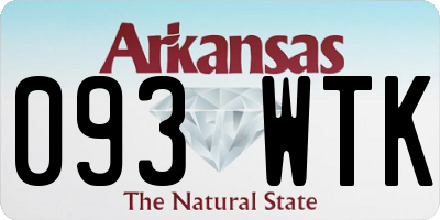 AR license plate 093WTK