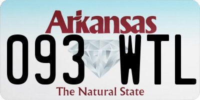AR license plate 093WTL