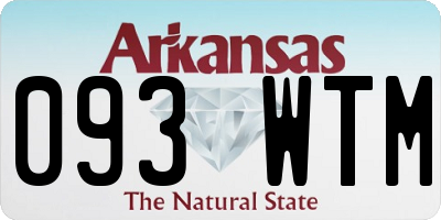 AR license plate 093WTM