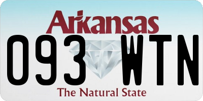 AR license plate 093WTN