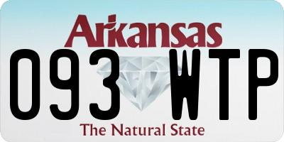 AR license plate 093WTP