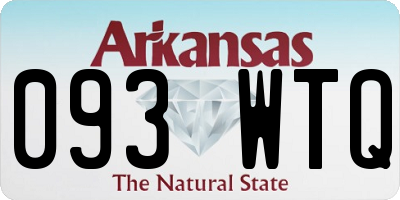 AR license plate 093WTQ