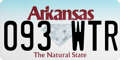AR license plate 093WTR