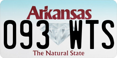 AR license plate 093WTS