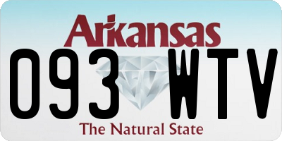 AR license plate 093WTV