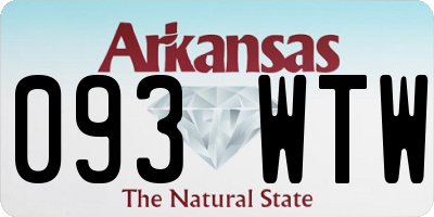 AR license plate 093WTW
