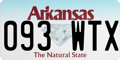 AR license plate 093WTX
