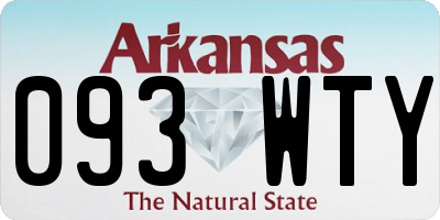AR license plate 093WTY