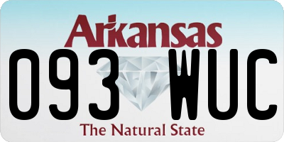 AR license plate 093WUC