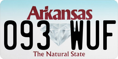 AR license plate 093WUF