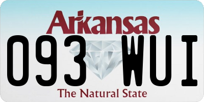 AR license plate 093WUI