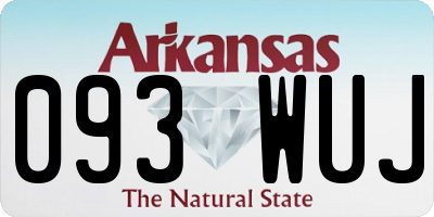 AR license plate 093WUJ