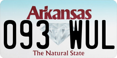AR license plate 093WUL