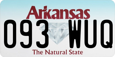 AR license plate 093WUQ