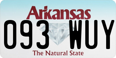 AR license plate 093WUY