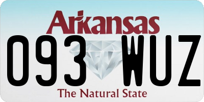 AR license plate 093WUZ