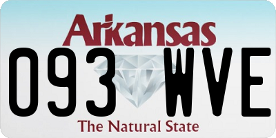 AR license plate 093WVE
