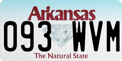 AR license plate 093WVM