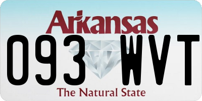 AR license plate 093WVT