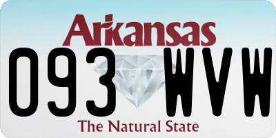 AR license plate 093WVW