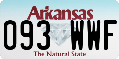 AR license plate 093WWF