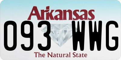 AR license plate 093WWG