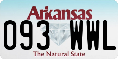 AR license plate 093WWL