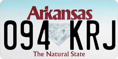 AR license plate 094KRJ