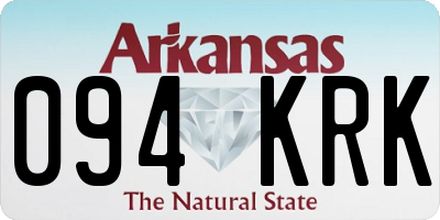 AR license plate 094KRK