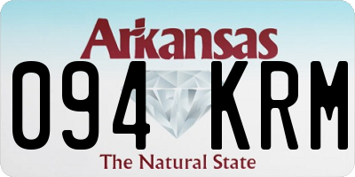 AR license plate 094KRM