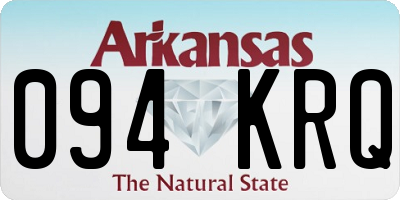 AR license plate 094KRQ