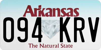 AR license plate 094KRV