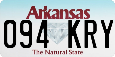 AR license plate 094KRY