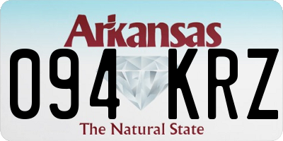 AR license plate 094KRZ