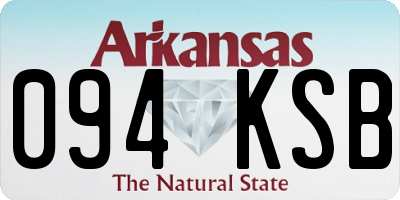 AR license plate 094KSB
