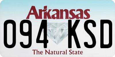 AR license plate 094KSD