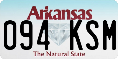 AR license plate 094KSM
