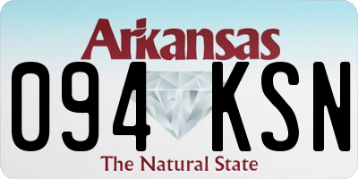 AR license plate 094KSN