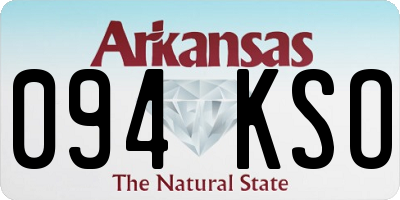 AR license plate 094KSO