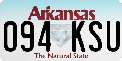 AR license plate 094KSU