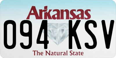 AR license plate 094KSV